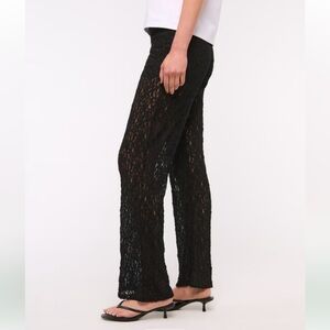 Elegant Black Lace Pants